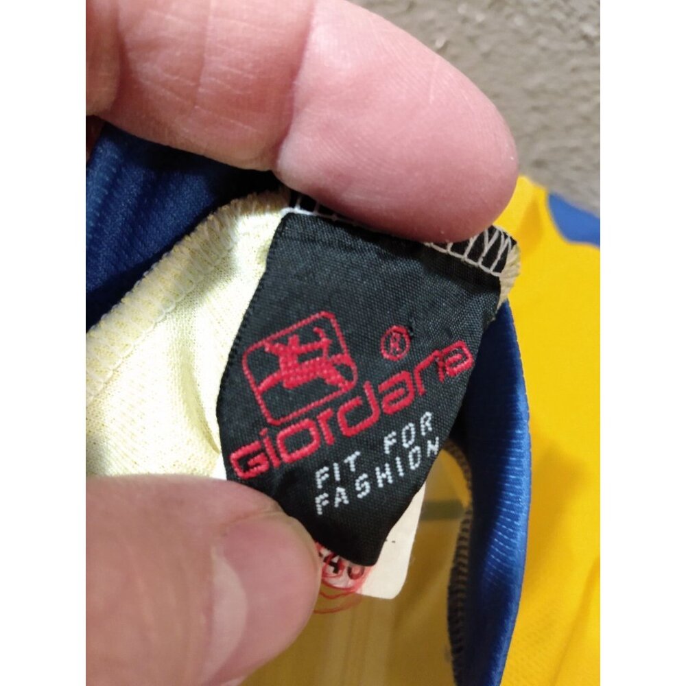 Giordana Drink More Water Cycling Jersey Size S-2 -46 Italy 3/4 Zip Drinkmore - Picture 4 of 6